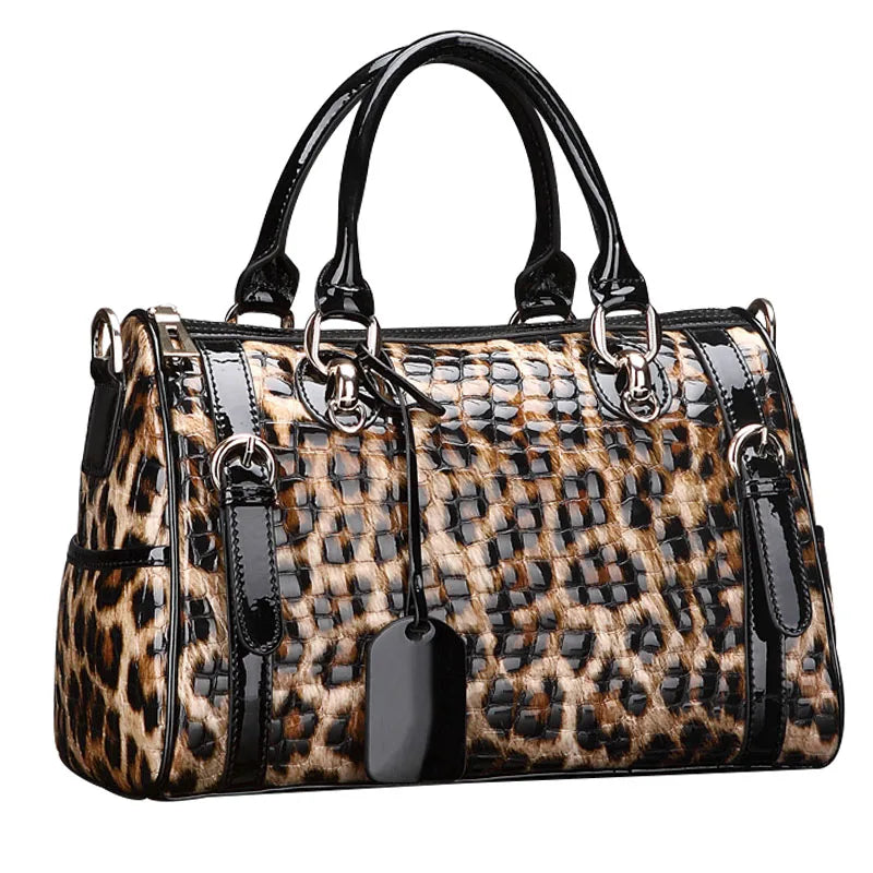 Aidrani Original design women's handbag with large capacity and fashionable leopard print bag made of high-quality cowhide