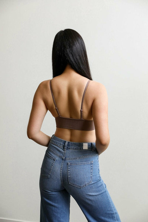 Waistband Loop Lace Brami – Feminine Stretchy Cami Top